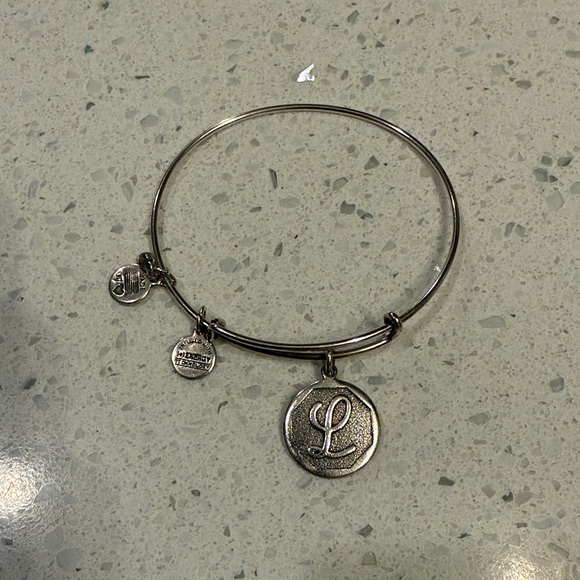Alex and Ani Jewelry - Alex and Ani Silver “L” Charm Bracelet